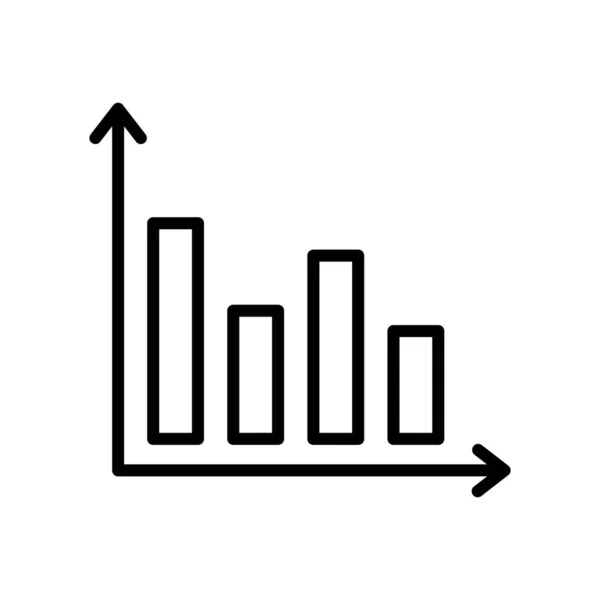 Bar Graph vector icono aislado sobre fondo blanco, Bar Graph si — Vector de stock