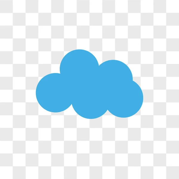 Wolken-Vektor-Symbol isoliert auf transparentem Hintergrund, Wolken — Stockvektor