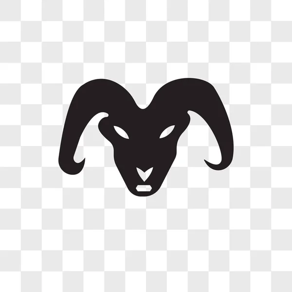 Ram vektor icon isoliert auf transparentem hintergrund, ram logo des — Stockvektor