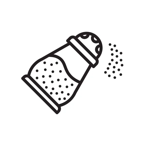 Salt Icon Vector Isolated White Background Your Web Mobile App — 스톡 벡터