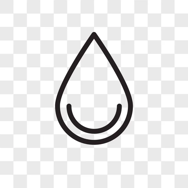 Víz vector icon elszigetelt logó vízben átlátszó háttér, — Stock Vector