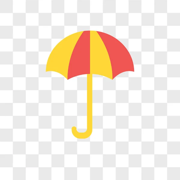 Esernyő vector icon elszigetelt átlátszó háttér, Umbrell — Stock Vector