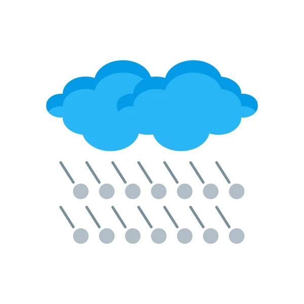 Sleet Icon Vector Isolated White Background Your Web Mobile App — 图库矢量图片