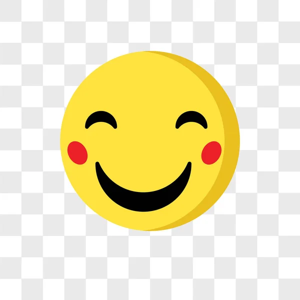 Happy emoji icône vectorielle isolé sur fond transparent, Happ — Image vectorielle