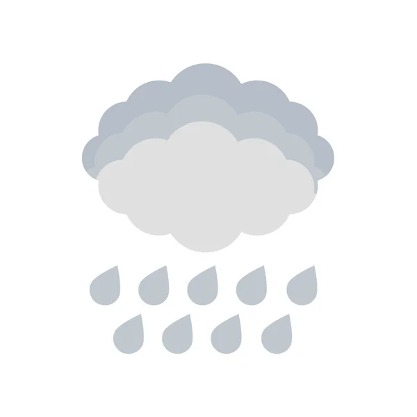 Icono Lluvia Vector Aislado Sobre Fondo Blanco Para Diseño Web — Archivo Imágenes Vectoriales