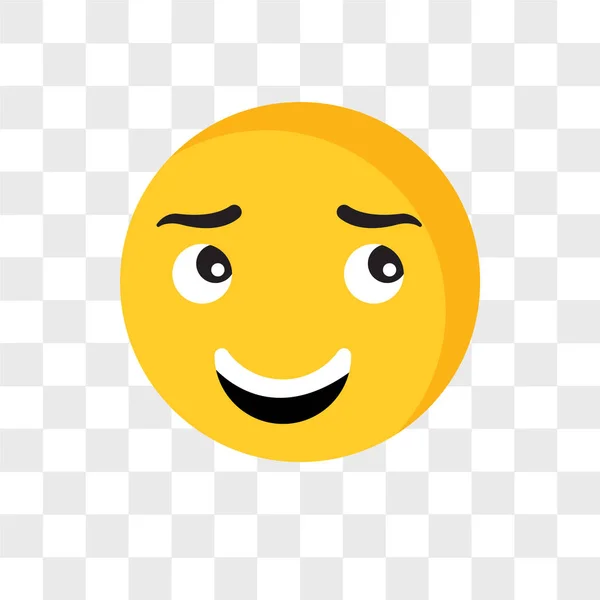 Icône vectorielle Emoji isolée sur fond transparent, logo Emoji — Image vectorielle