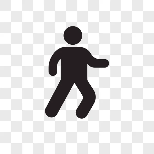 Hombre caminando icono vector aislado sobre fondo transparente, Hombre — Vector de stock