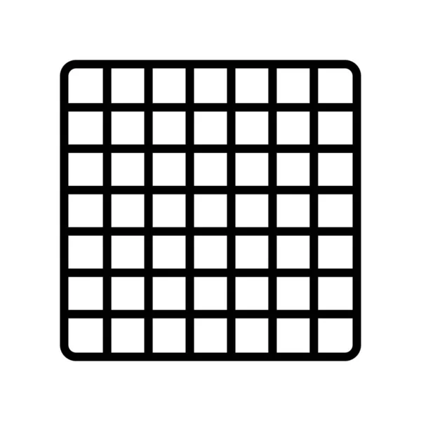 Icono de cuadrícula vector aislado sobre fondo blanco, signo de cuadrícula, línea — Archivo Imágenes Vectoriales