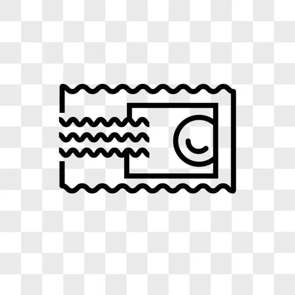 スタンプ刻印ロゴ、透明な背景に分離されたベクトルのアイコン — ストックベクタ