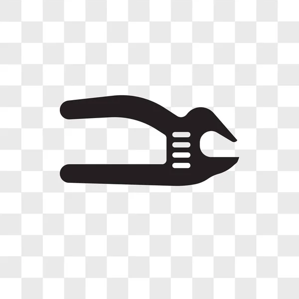 adjustable spanner vector icon isolated on transparent backgroun