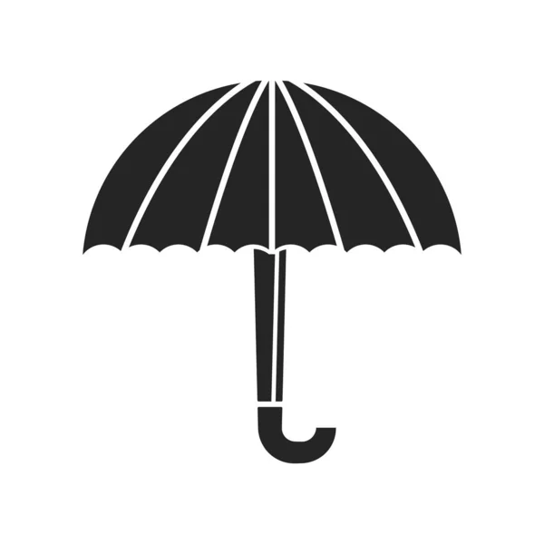 Esernyő Ikon Vektor Elszigetelt Fehér Alapon Web Mobil App Design — Stock Vector