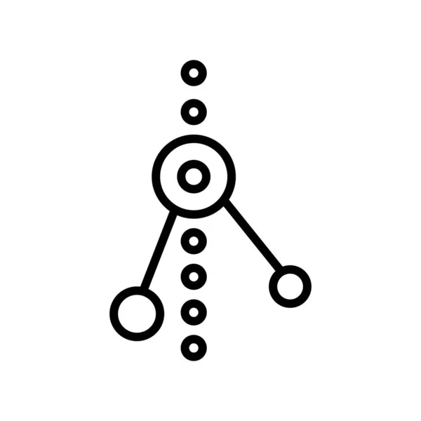 Diagram ikonen vektor logga och symbol isolerad på vit bakgrund, — Stock vektor