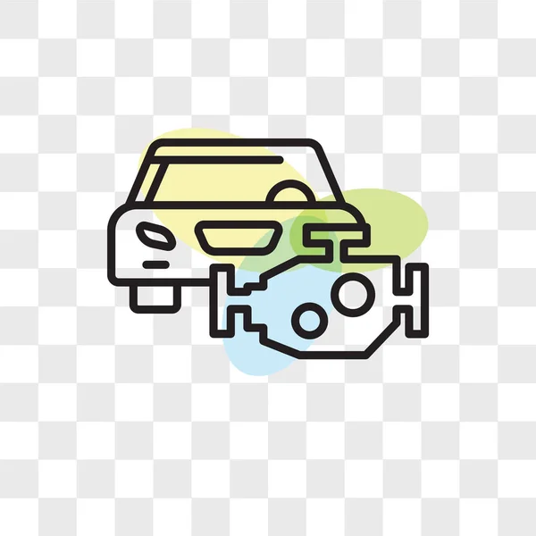 Auto vettoriale icona isolato su sfondo trasparente, Auto e — Vettoriale Stock