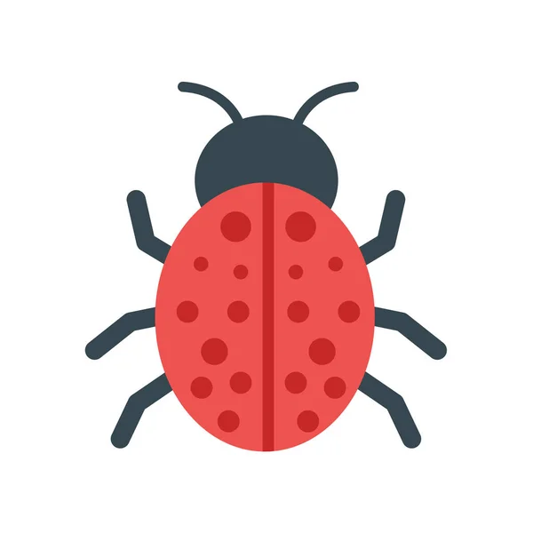 Піктограма Ladybird Вектор Ізольовано Білому Тлі Вашого Дизайну Веб Мобільних — стоковий вектор
