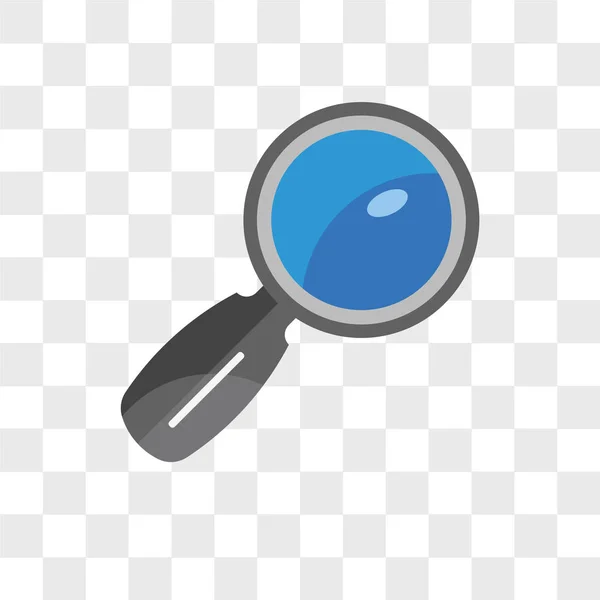 Search vector icon isolated on transparent background, Search lo — Stock Vector