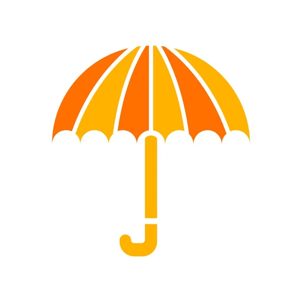 Esernyő Ikon Vektor Elszigetelt Fehér Alapon Web Mobil App Design — Stock Vector