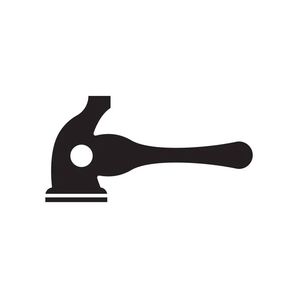 Hamer pictogram vector geïsoleerd op een witte achtergrond, Hammer teken — Stockvector