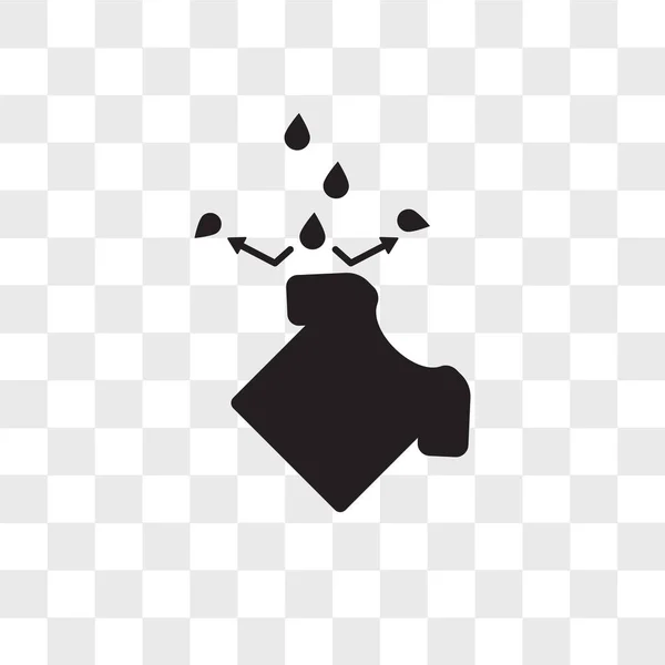 Water resistant vector icon isolated on transparent background, — Stok Vektör