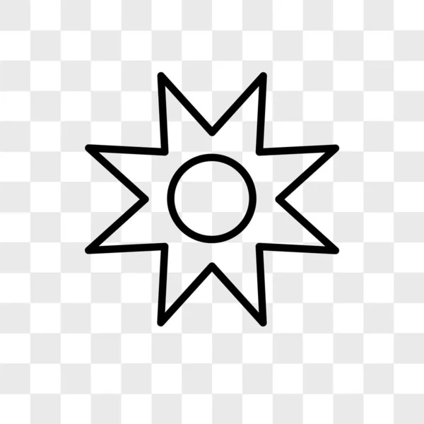 Wektor gwiazda ikona na białym tle na przezroczystym tle, Star logo d — Wektor stockowy