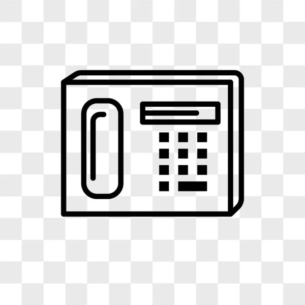 Vektorové ikony telefonu izolované na průhledné pozadí, logo telefon — Stockový vektor