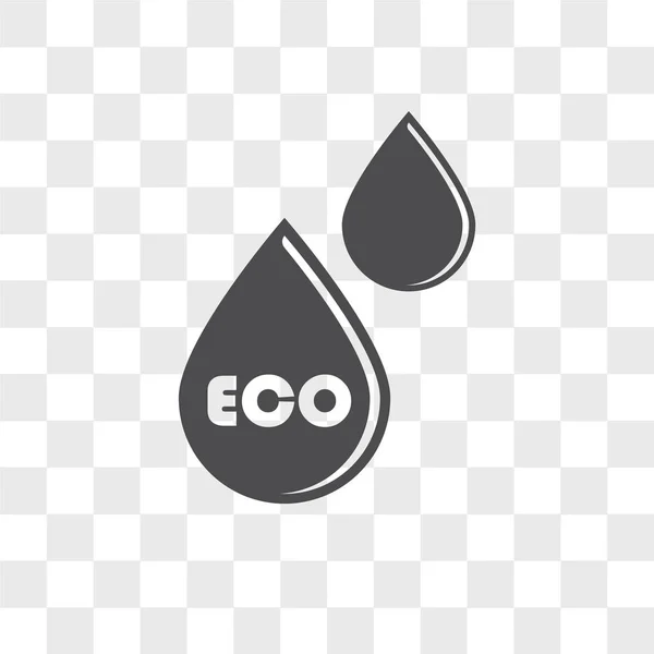 Eco zrzuca ikonę wektorową izolowaną na przezroczystym tle, Eco dr — Wektor stockowy