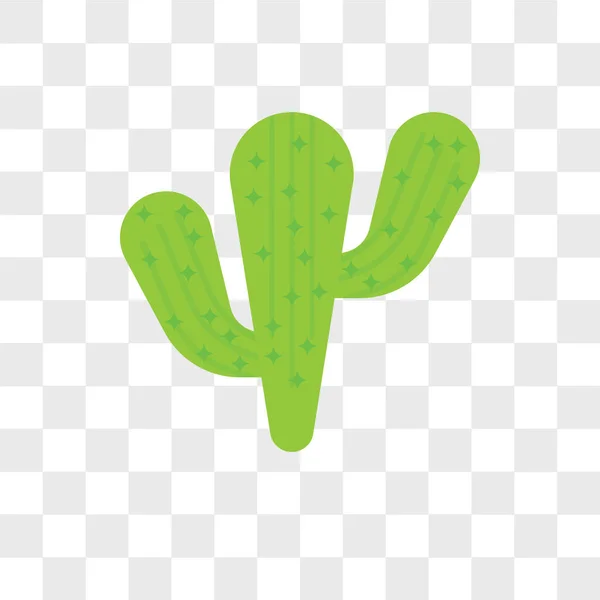 Cactus vector icono aislado sobre fondo transparente, Cactus lo — Vector de stock