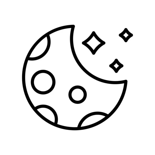 Icono nocturno vector aislado sobre fondo blanco, signo nocturno — Vector de stock