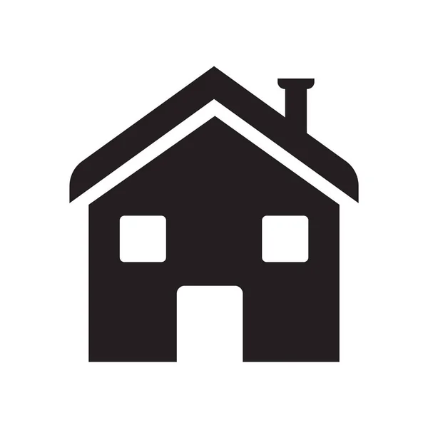 Vektor ikon rumah diisolasi pada latar belakang putih, Tanda tangan rumah - Stok Vektor