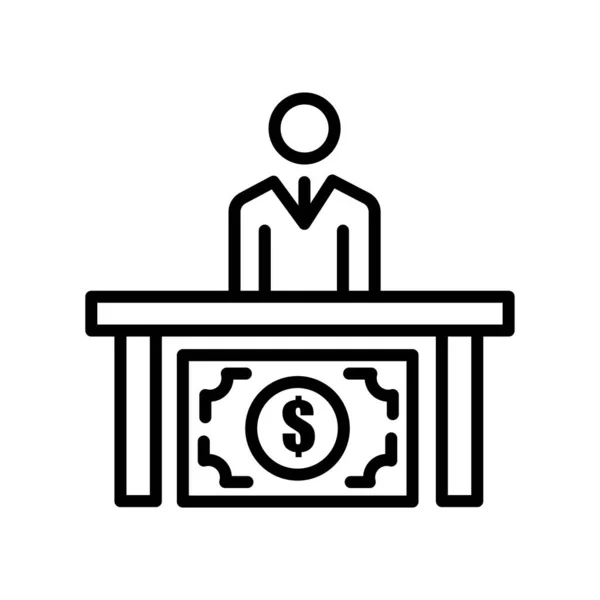 Ícone de corrupção vetor sinal e símbolo isolado no backgro branco — Vetor de Stock