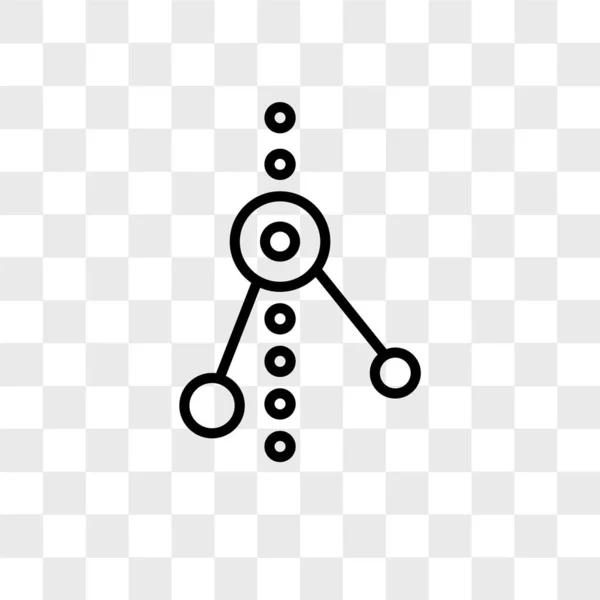 Значок вектора графика изолирован на прозрачном фоне, логотип графика — стоковый вектор