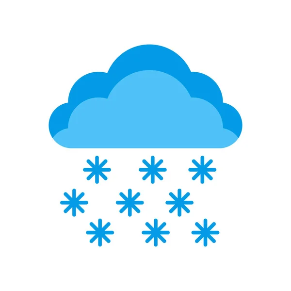 Snow Icon Vector Isolated White Background Your Web Mobile App — 图库矢量图片