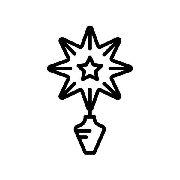 Vector Icono Estrella Aislado Sobre Fondo Blanco Para Diseño Web — Vector de stock