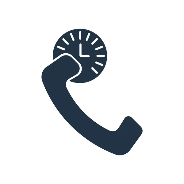 Telefon-Icon-Vektor isoliert auf weißem Hintergrund, Telefonzeichen — Stockvektor