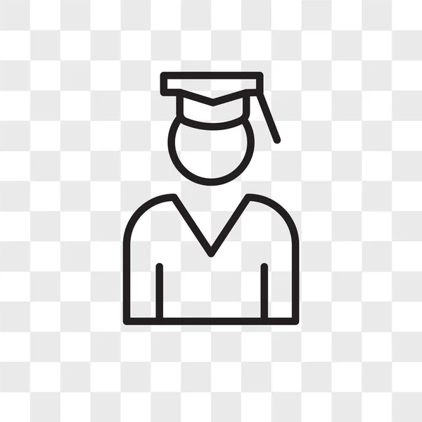 Diplomás vector icon elszigetelt átlátszó háttér, Graduat — Stock Vector