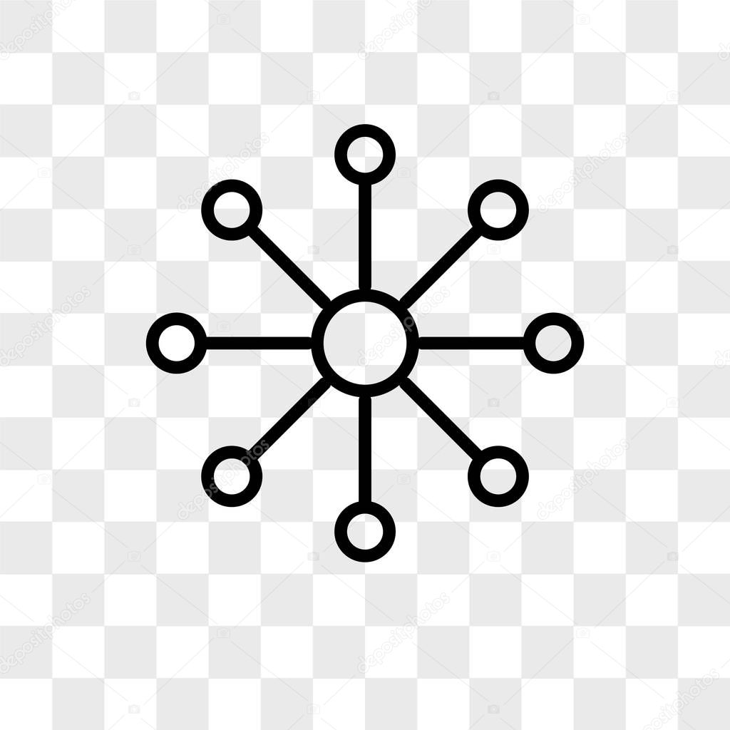 Balancing data vector icon isolated on transparent background, Balancing data logo concept