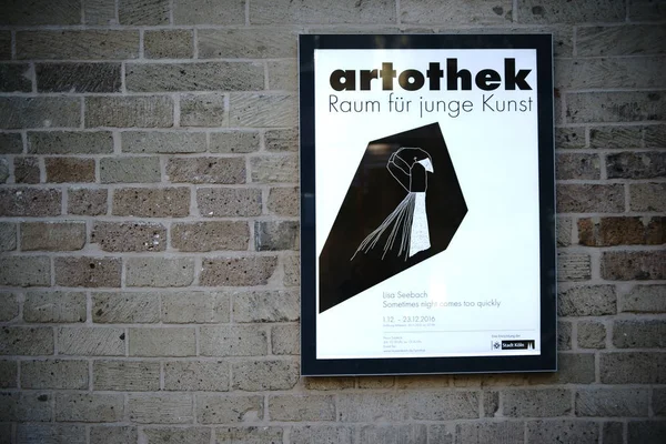 Art Exhibition Artothek Cologne — Stock Photo, Image