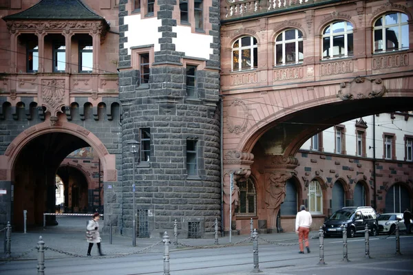 Arch på romerska Frankfurt — Stockfoto