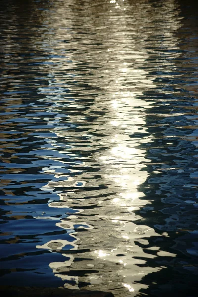 Абстрактные рефлексы на воде — стоковое фото
