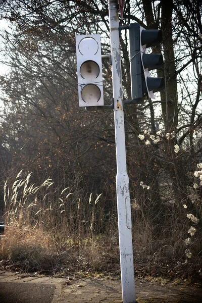 Használaton kívüli közlekedési lámpák — Stock Fotó