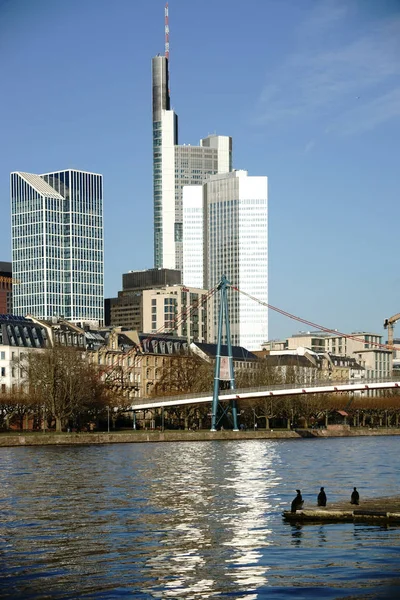 Ουρανοξύστης Frankfurt Main — Φωτογραφία Αρχείου