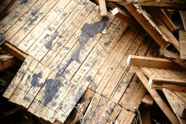 Demolished roof-top — Stock Photo, Image