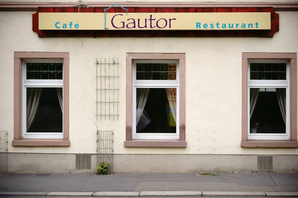 Restaurant Caf Gautor Mainz — 图库照片