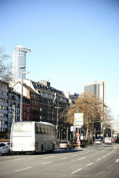 Bus station Frankfurt — Zdjęcie stockowe