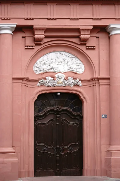 Drzwi kościoła św Ignacy Mainz — Zdjęcie stockowe