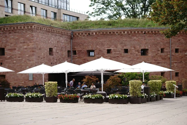 Malakoff terraces Mainz — Stock Photo, Image