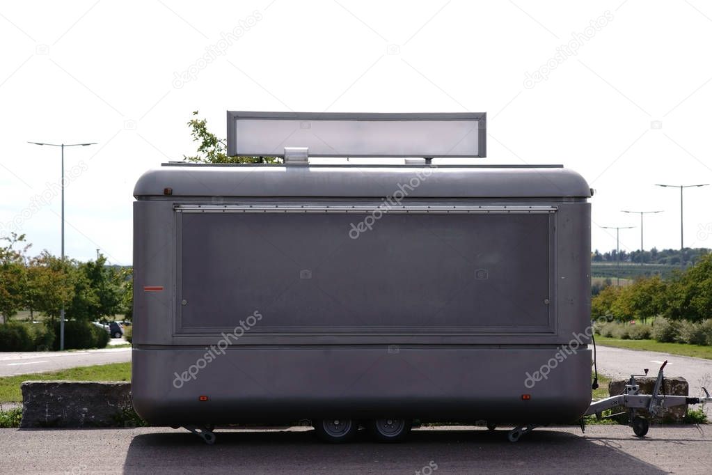 Gray caravans booth