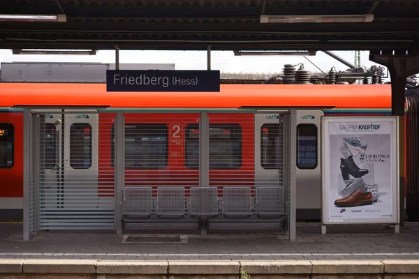 Vlakové nádraží Friedberg Hesensko — Stock fotografie