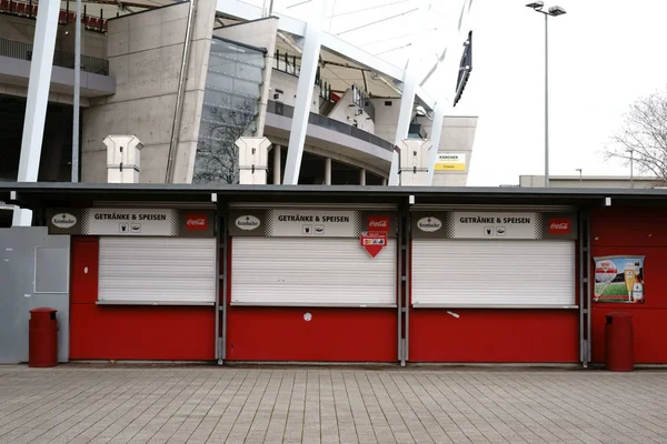 Drinks Food Mercedes Benz Arena Closed Food Beverage Kiosks Entrance — Stock Photo, Image