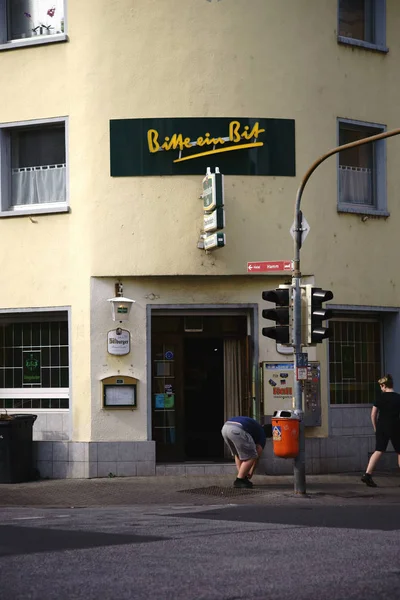 Restaurant Frankenschaenke Koblenz Der Eckeingang Der Bar Und Des Restaurants — Stockfoto