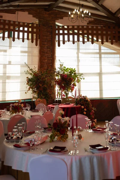 Habitación Decorada Para Una Fiesta Bodas — Foto de Stock